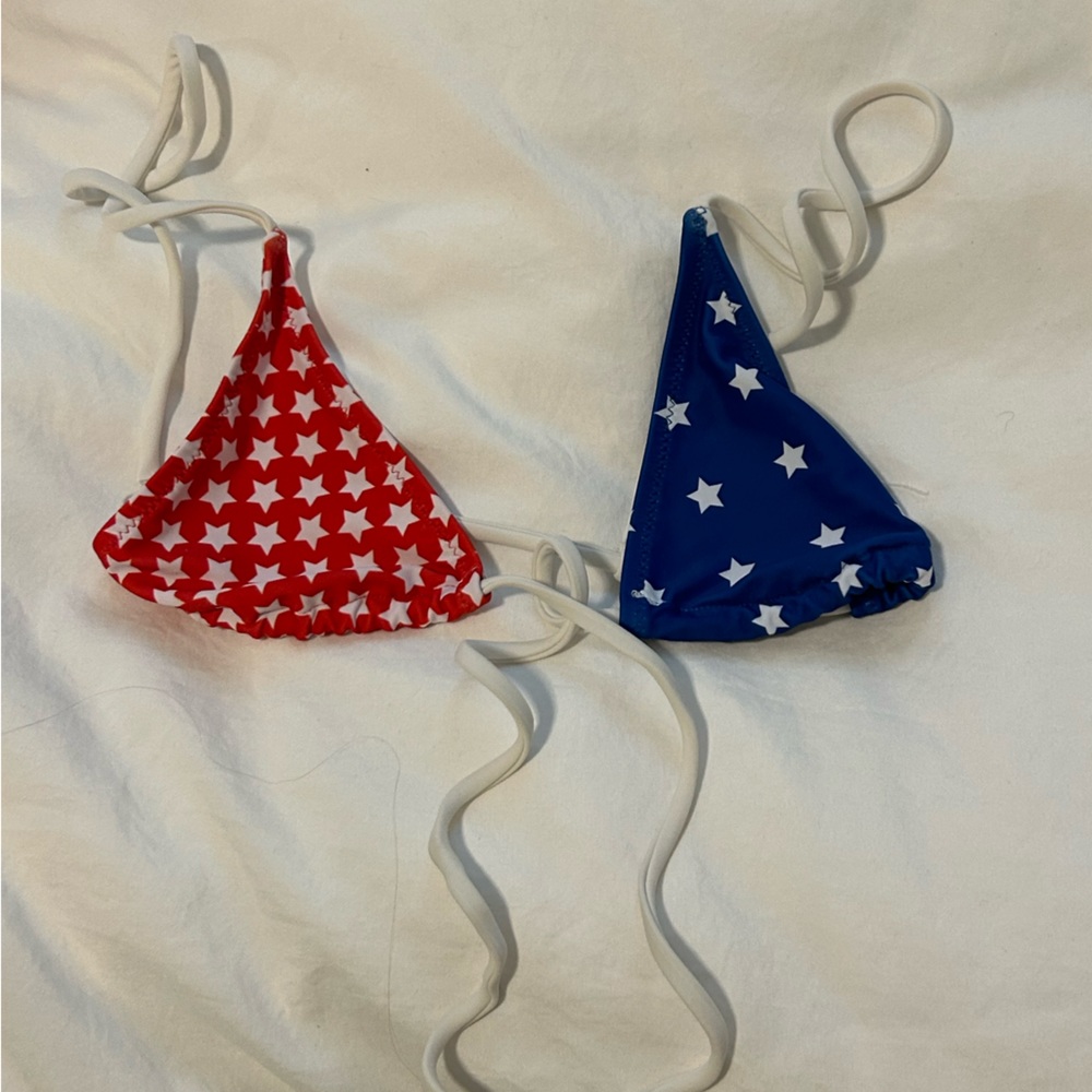 American Flag Bikini Top